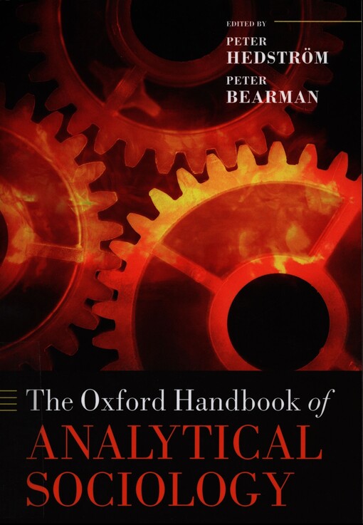 The Oxford handbook of analytical sociology