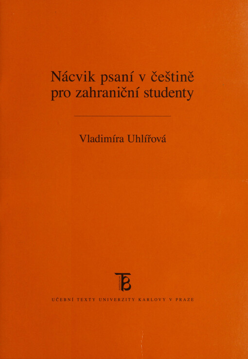 Nácvik psaní v češtině pro zahraniční studenty