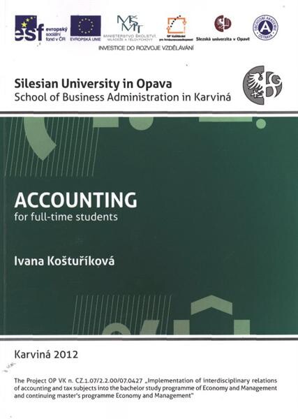 Accounting :for the full-time study form