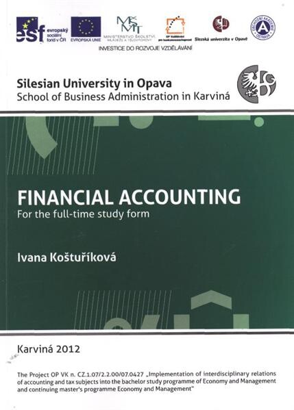 Financial accounting :for full-time study form