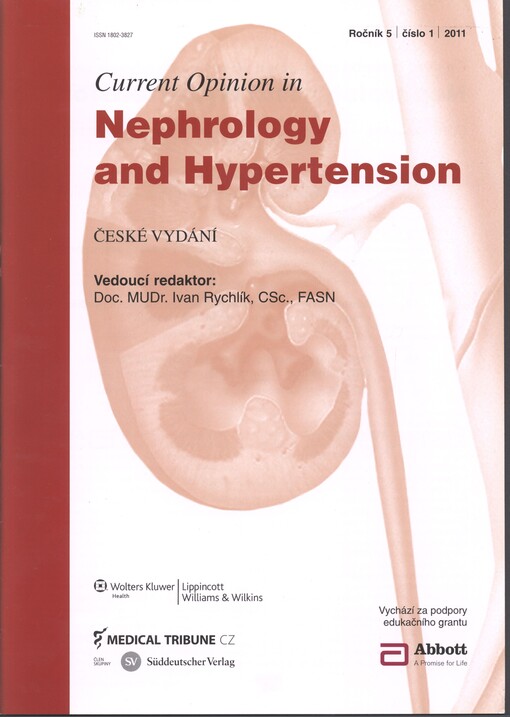 Current opinion in nephrology and hypertension : české vydání