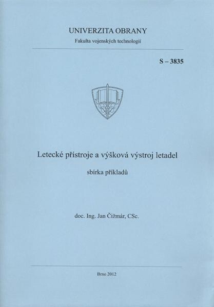 Letecké přístroje a výšková výstroj letadel :sbírka příkladů