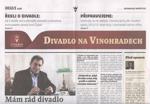 Divadlo na Vinohradech :divadelní měsíčník