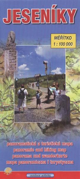 Jeseníkypanoramatická a turistická mapa