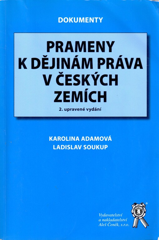 Prameny k dějinám práva v českých zemích