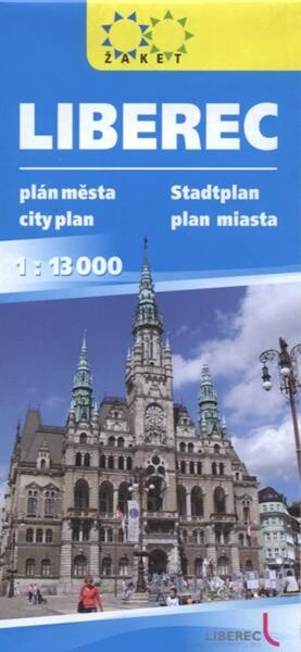 Liberec plán města 1:13 000