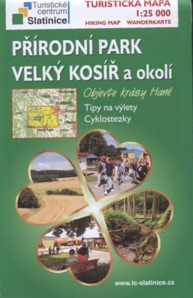Přírodní park Velký Kosíř a okolíturistická mapa 1:25 000