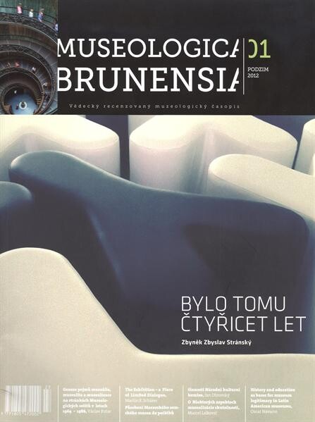 Museologica Brunensia :vědecký recenzovaný muzeologický časopis