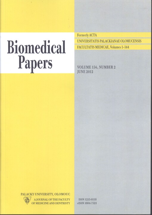 Biomedical Papers of the Faculty of Medicine of Palacký University, Olomouc, Czech Republic