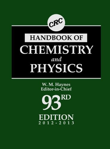 CRC handbook of chemistry and physics :a ready-reference book of chemical and physical data