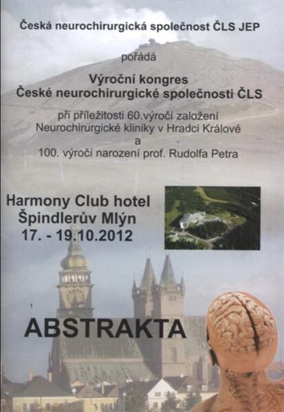 Výroční kongres České neurochirurgické společnosti ČLS :abstrakta