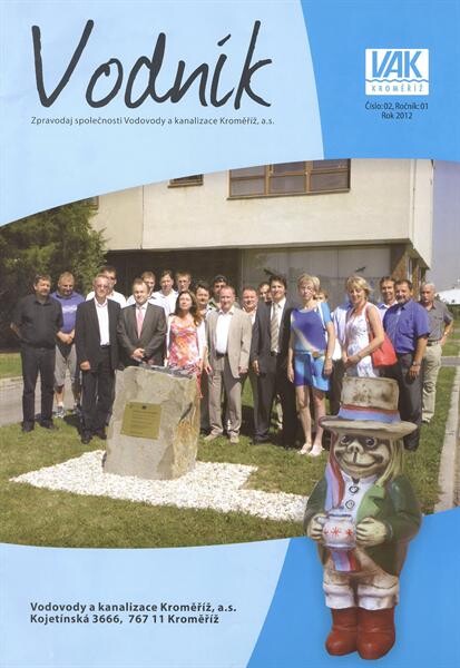 Vodník :zpravodaj společnosti Vodovody a kanalizace Kroměříž, a.s.