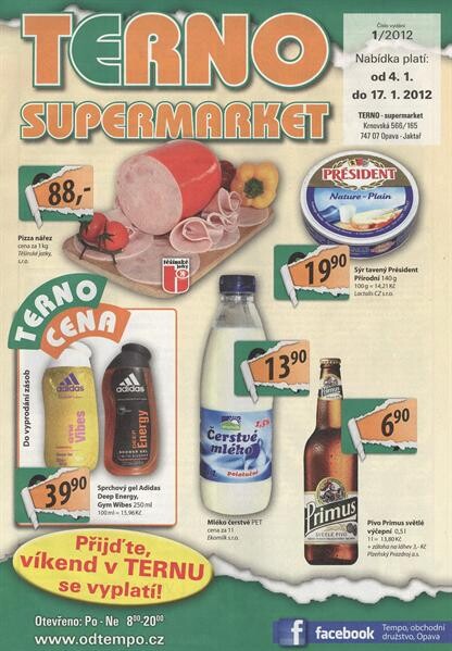Terno supermarket :magazín pro zákazníky Terno supermarketu