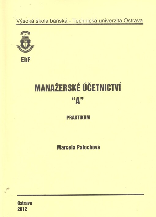 Manažerské účetnictví 