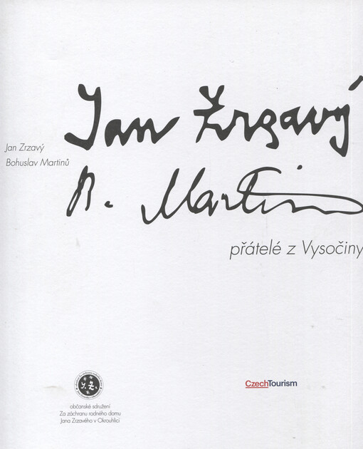 Jan Zrzavý, Bohuslav Martinů - přátelé z Vysočiny