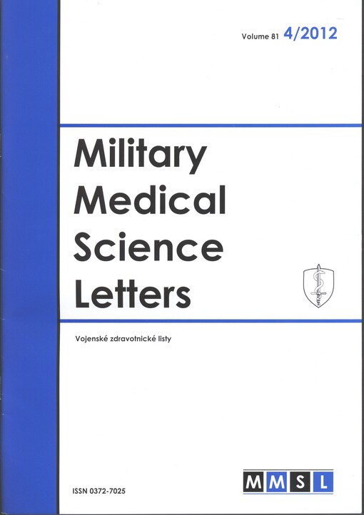 Vojenské zdravotnické listy : vědecký orgán československých vojenských lékařů, zvěrolékařů a lékárníků, vydávaný vojenským zdravotnickým poradním sborem za podpory ministerstva národní obrany = Military medical science letters