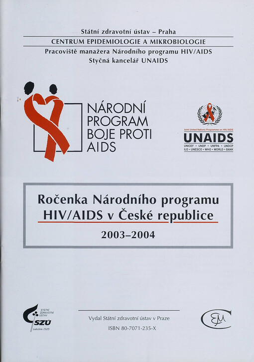 Ročenka Národního programu HIV/AIDS v České republice 2003-2004