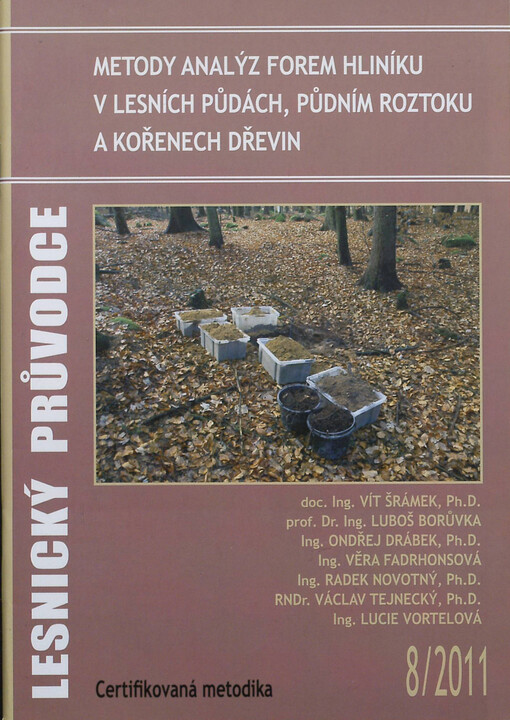Metody analýz forem hliníku v lesních půdách, půdním roztoku a kořenech dřevin :certifikovaná metodika