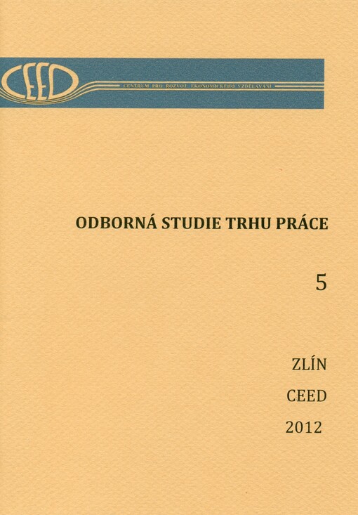 Odborná studie trhu práce, sv. 5
