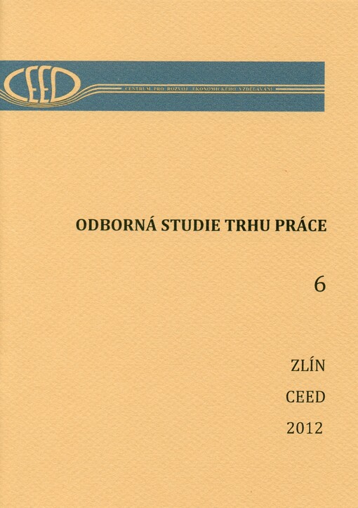 Odborná studie trhu práce, sv. 6