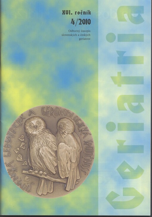 Geriatria : odborný časopis slovenských a českých geriatrov