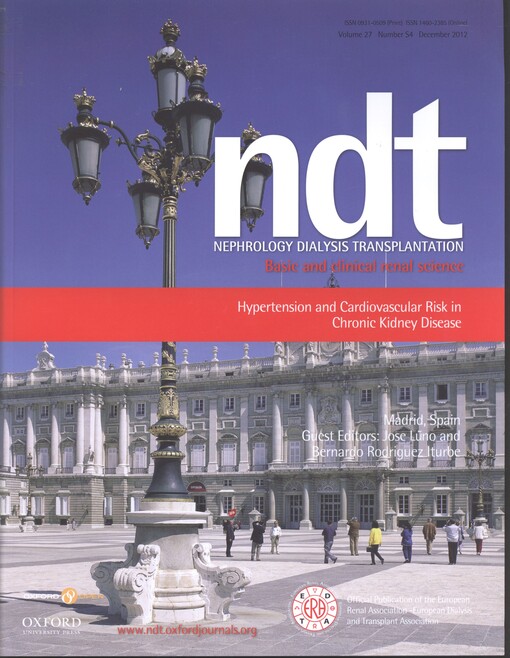 Nephrology, dialysis, transplantation