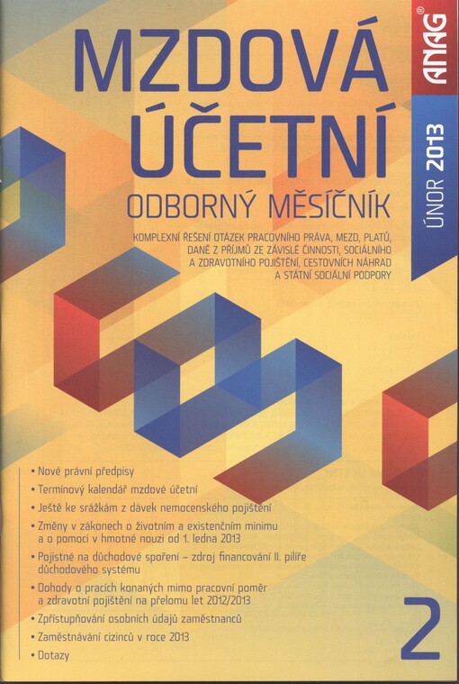 Mzdová účetní : měsíčník pro praxi mzdových účetních