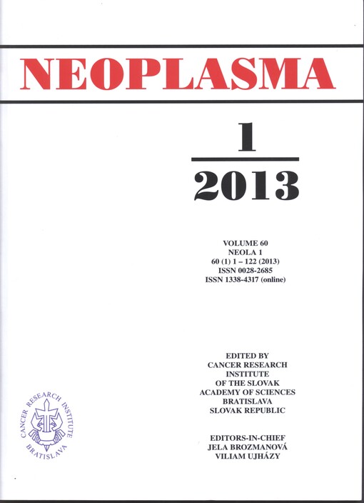 Neoplasma : journal of experimental and clinical oncology