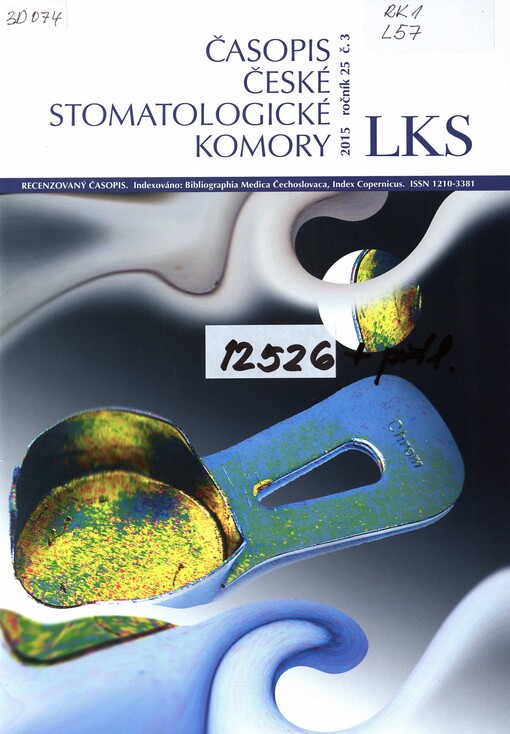 LKS : recenzovaný časopis České stomatologické komory