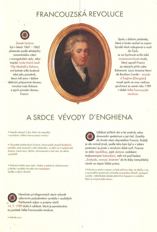 Francouzská revoluce a srdce vévody d'Enghiena