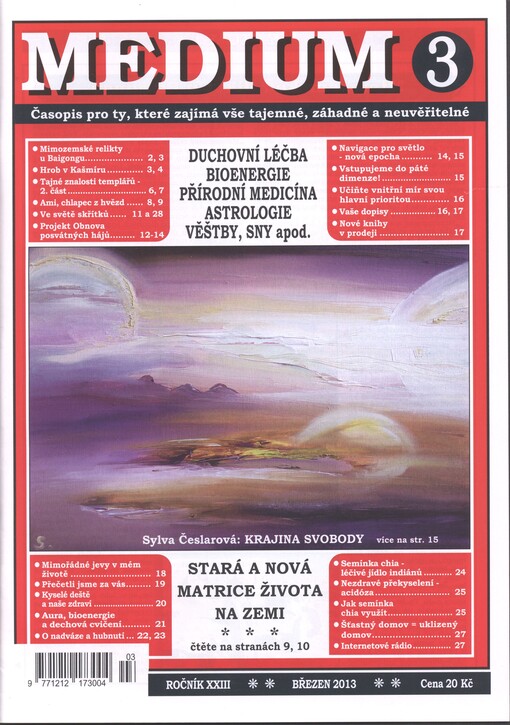 Medium : časopis pro ty, které zajímá vše tajemné, záhadné a neuvěřitelné