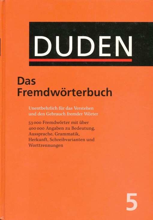 Duden. Bd. 5, Fremdwörterbuch