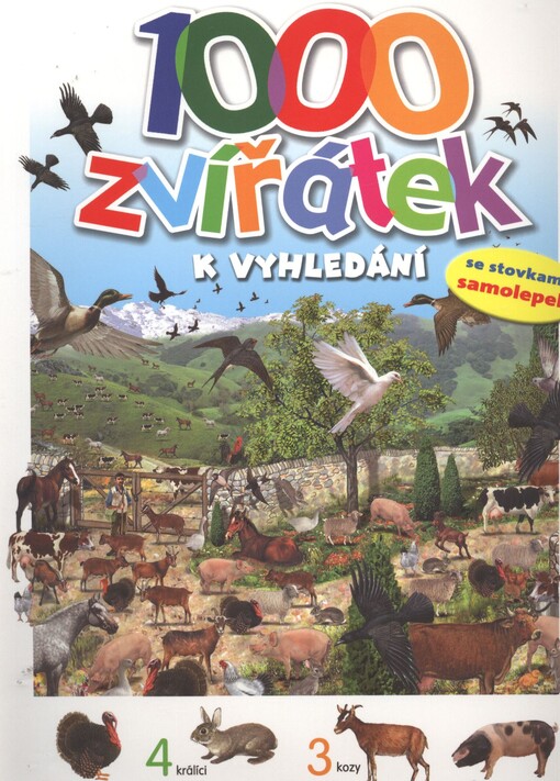 1000 zvířátek k vyhledání --a nalepení