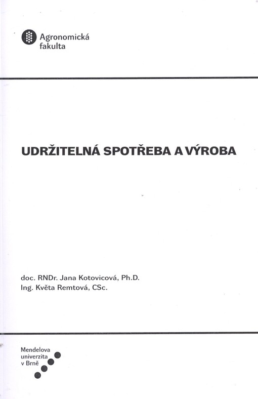 Udržitelná spotřeba a výroba