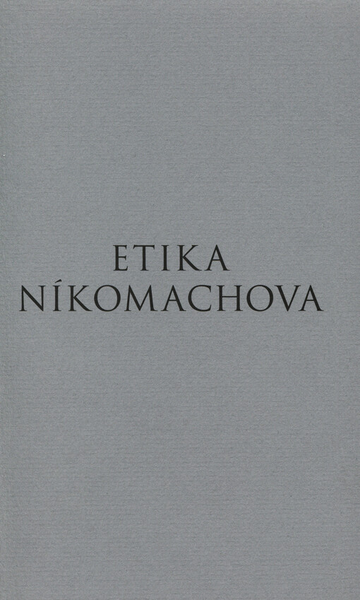 Etika Níkomachova - kapesní vydání, 4., nezměn. vyd.