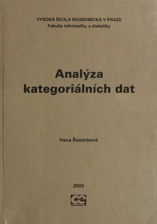 Analýza kategoriálních dat