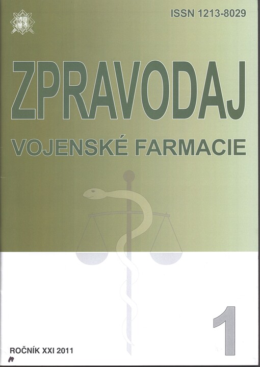 Zpravodaj vojenské farmacie : příloha k časopisu Vojenské zdravotnické listy