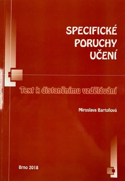 Specifické poruchy učení :text k distančnímu vzdělávání