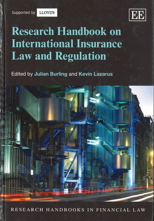 Research handbook on international insurance law and regulation