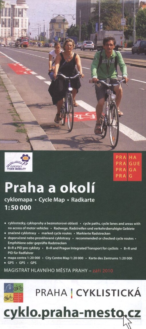 Praha a okolícyklomapa 1:50 000