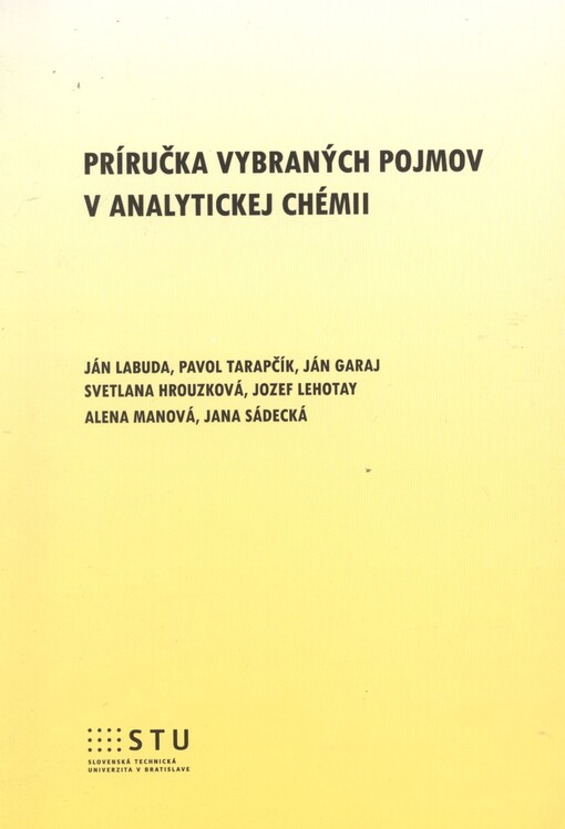 Príručka vybraných pojmov v analytickej chémii