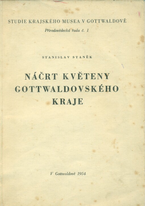 Náčrt květeny Gottwaldovského kraje