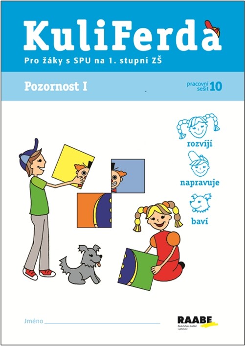 KuliFerda :pro žáky s SPU na 1. stupni ZŠ.Pracovní sešit 10,Pozornost I, Pracovní sešit 10, Pozornost I