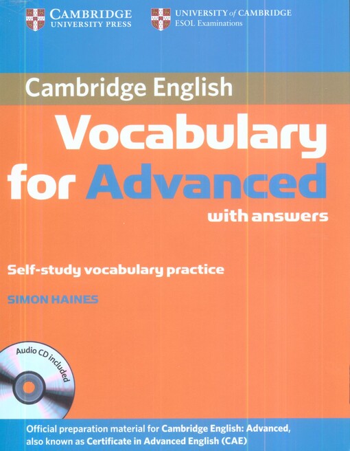 Vocabulary for advanced with answers :self-study vocabulary practice