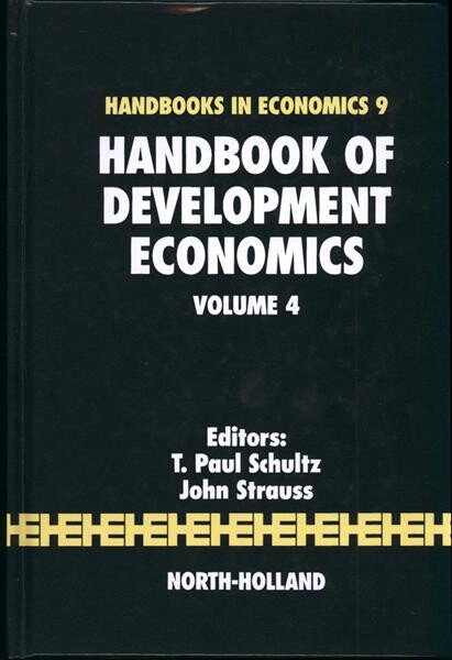Handbook of development economics