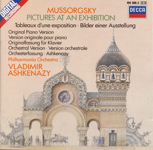 Pictures at an exhibition Tableaux d'une exposition = Bilder einer Ausstellung : orchestral and piano versions