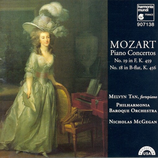 Piano concertos no. 19, K. 459 and no. 18, K. 456