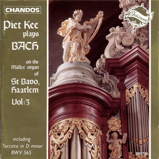 Piet Kee plays Bach on the Müller organ of St Bavo, Haarlem, including Toccata in D minor BWV 565. Vol. 3
