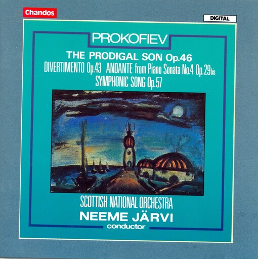 Divertimento, op. 43 Andante from Piano sonata, no. 4, op. 29 ; Symphonic song, op. 57 ; The prodigal son, op. 46