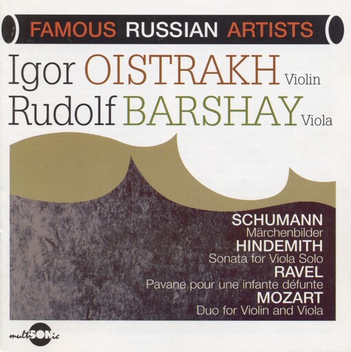 Oeuvres pour violon ou pour Alto de Schumann, Hindemith, Ravel, Mozart